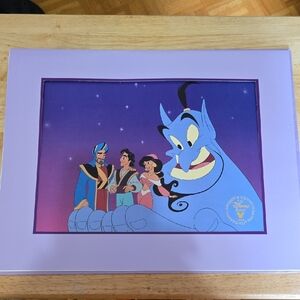 Aladdin And The King Of Thieves 1996 Commemorative Lithograph